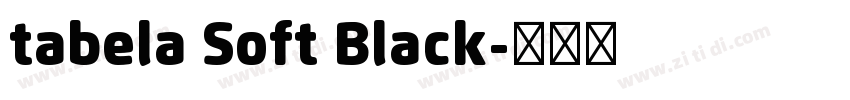 tabela Soft Black字体转换